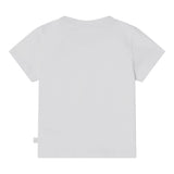 K-Way T-Shirt Girocollo Tinta Unita con Logo per Neonata K4125NWX BIANCO K-WAY 