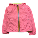 K-Way Giubbino Reversibile con Zip E Cappuccio per Bambina K61313WXX VERDE/ROSA K-WAY 