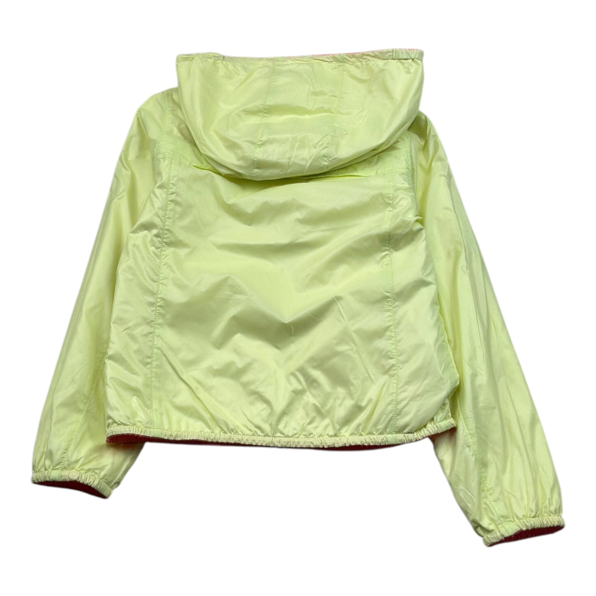 K-Way Giubbino Reversibile con Zip E Cappuccio per Bambina K61313WXX VERDE/ROSA K-WAY 