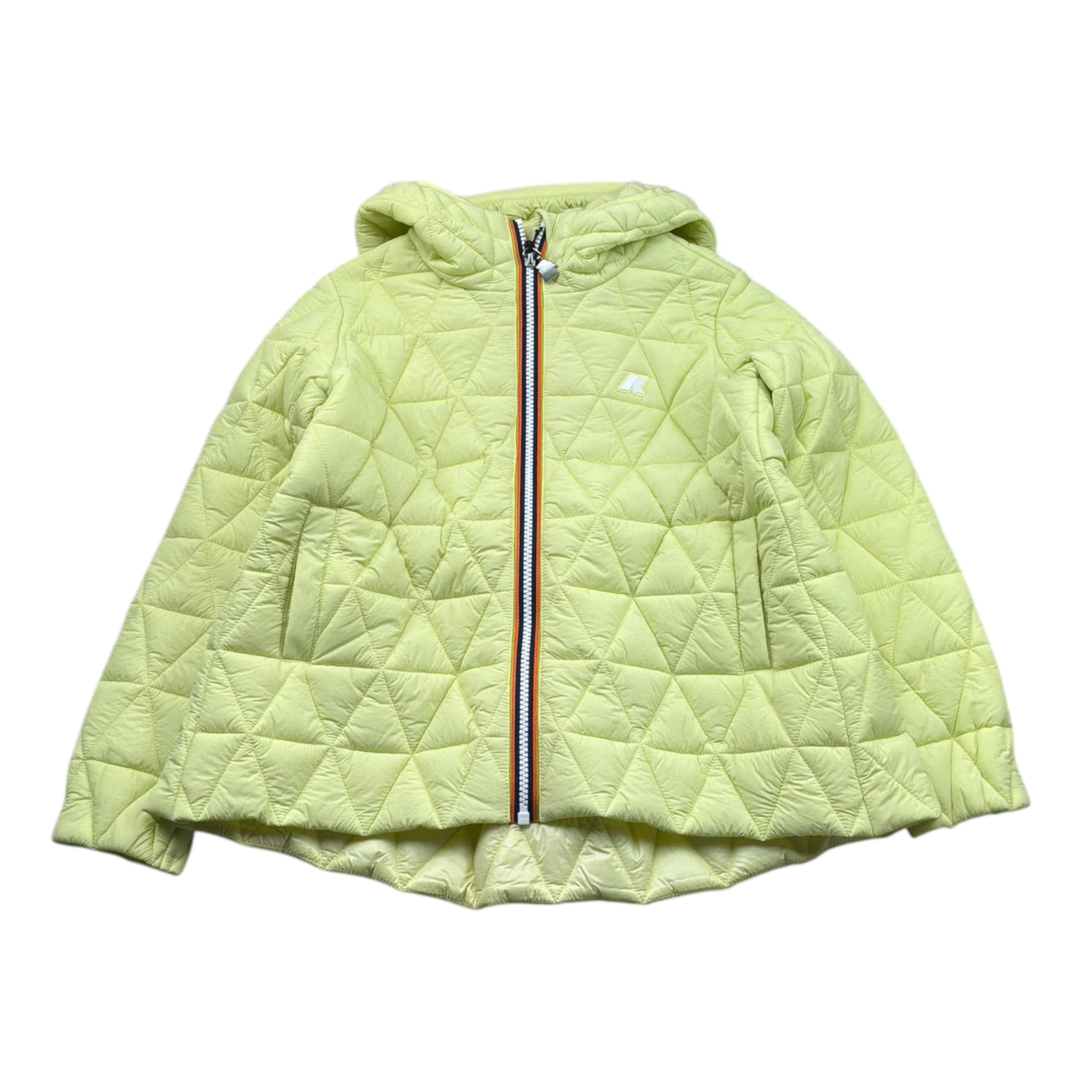 K-Way Giubbino Tinta Unita con Zip E Cappuccio per Bambina K6132LW VERDE K-WAY 