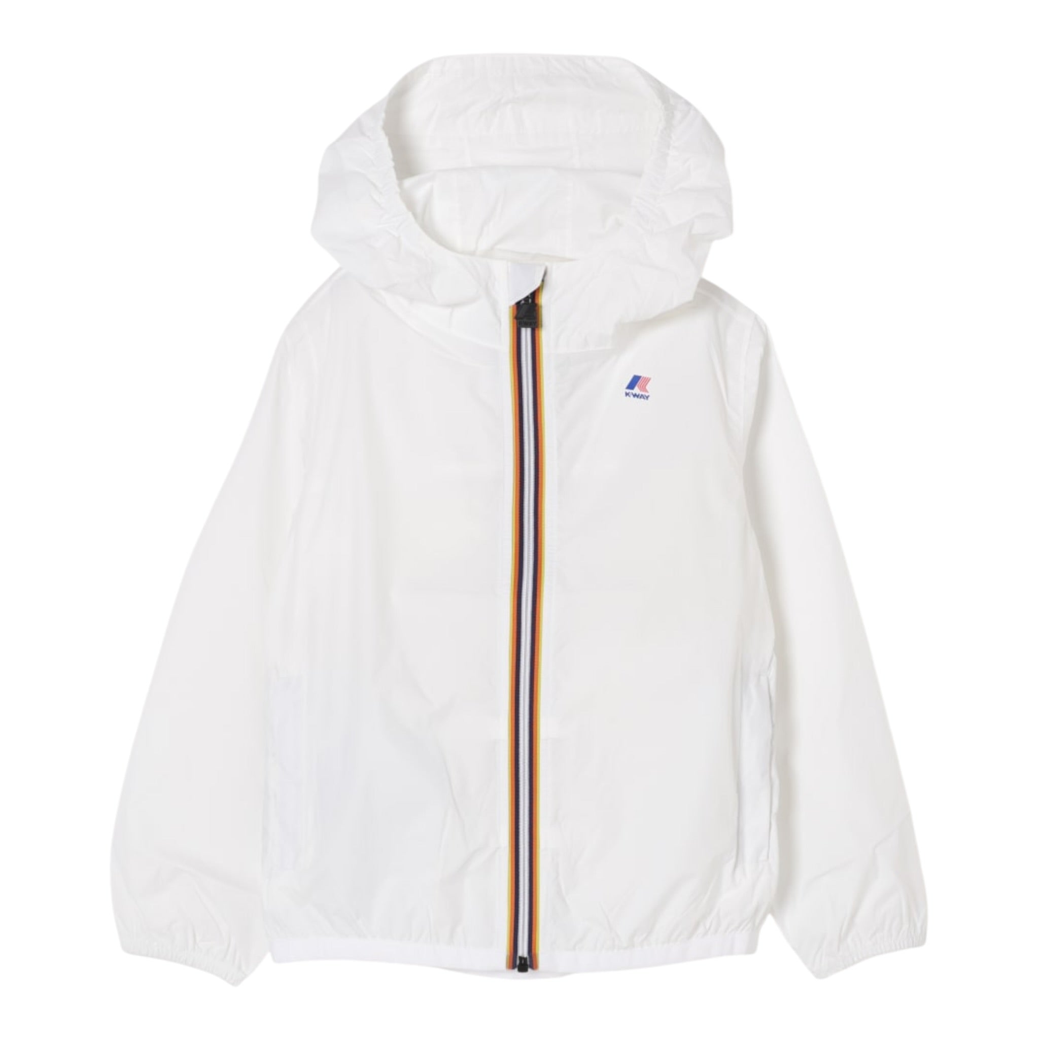 K-Way Giubbino Tinta Unita con Cappuccio per Bambina K61336WXXXX BIANCO K-WAY 