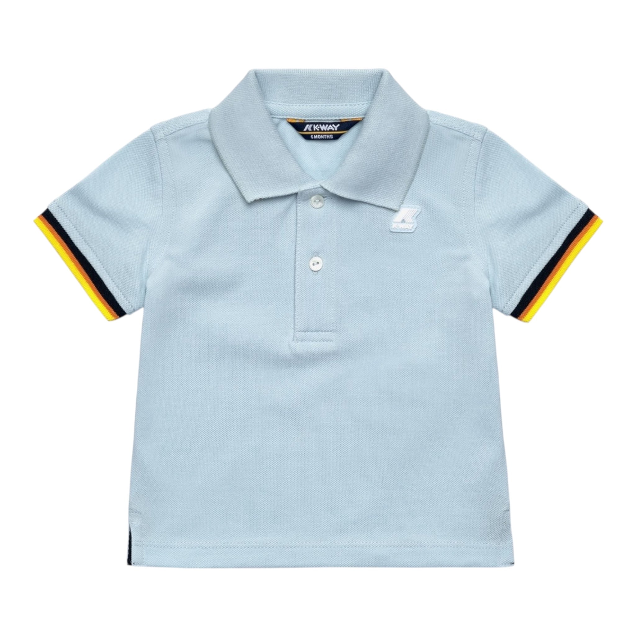 K-Way Polo Mezza Manica Tinta Unita per Neonato K71374WXX AZZURRO K-WAY 