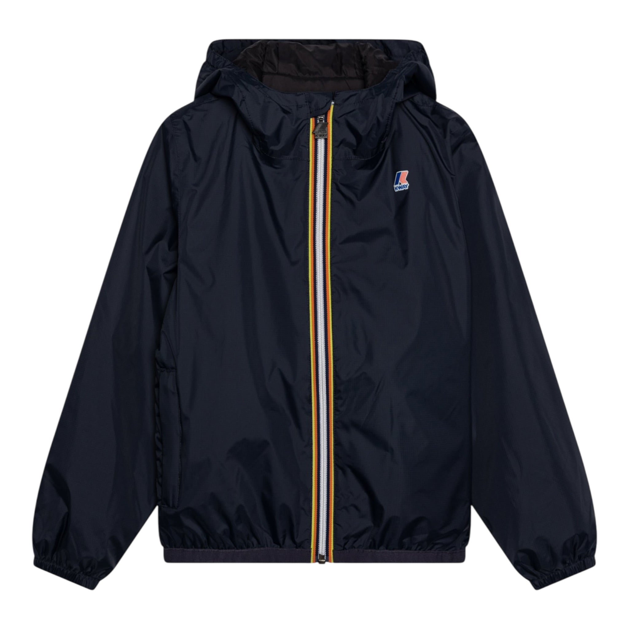 K-Way Giubbino Tinta Unita con Zip E Cappuccio per Bambino K81253WM BLU K-WAY 