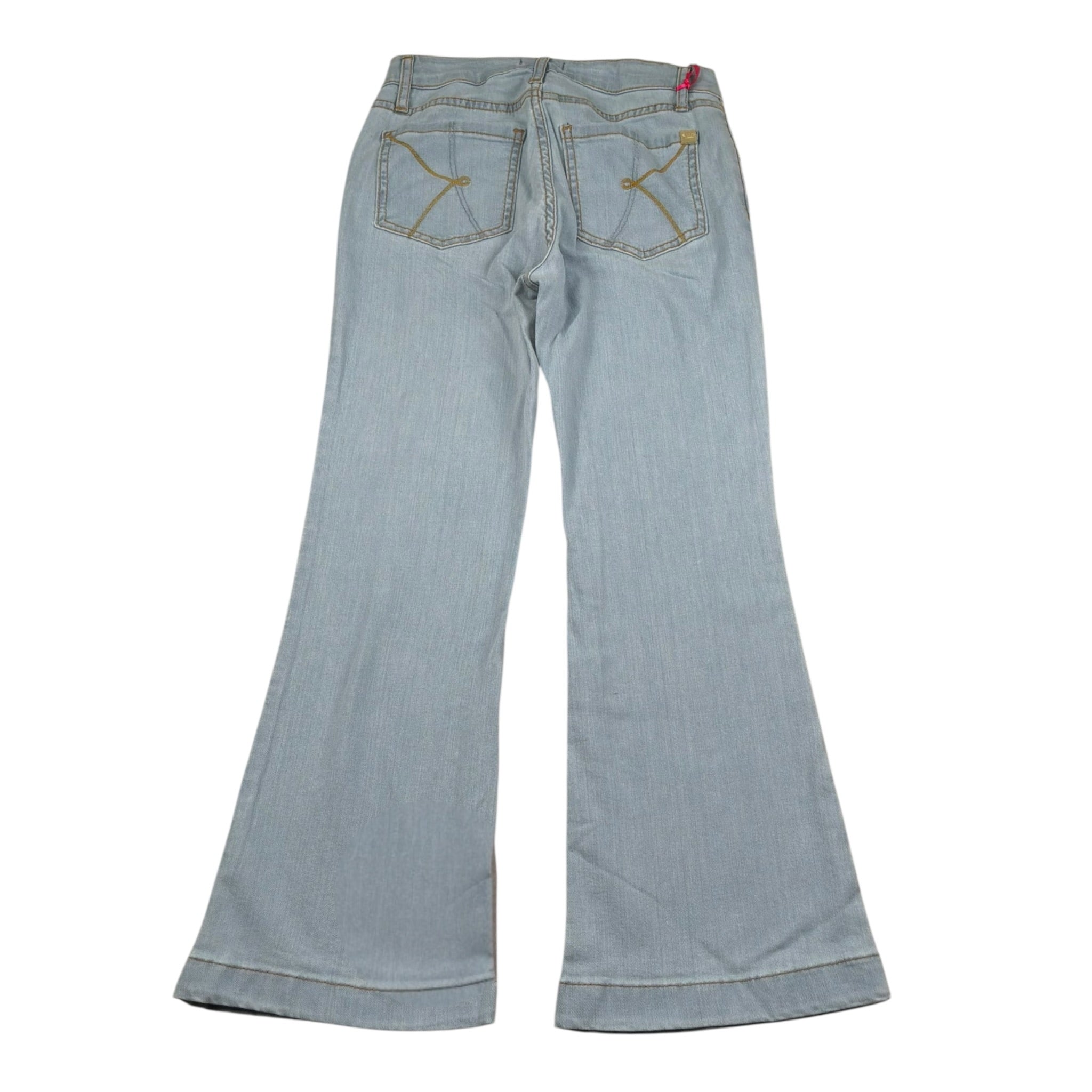 Kaos Jeans Tinta Unita Modello A Zampa per Bambina KS132 AZZURRO KAOS 