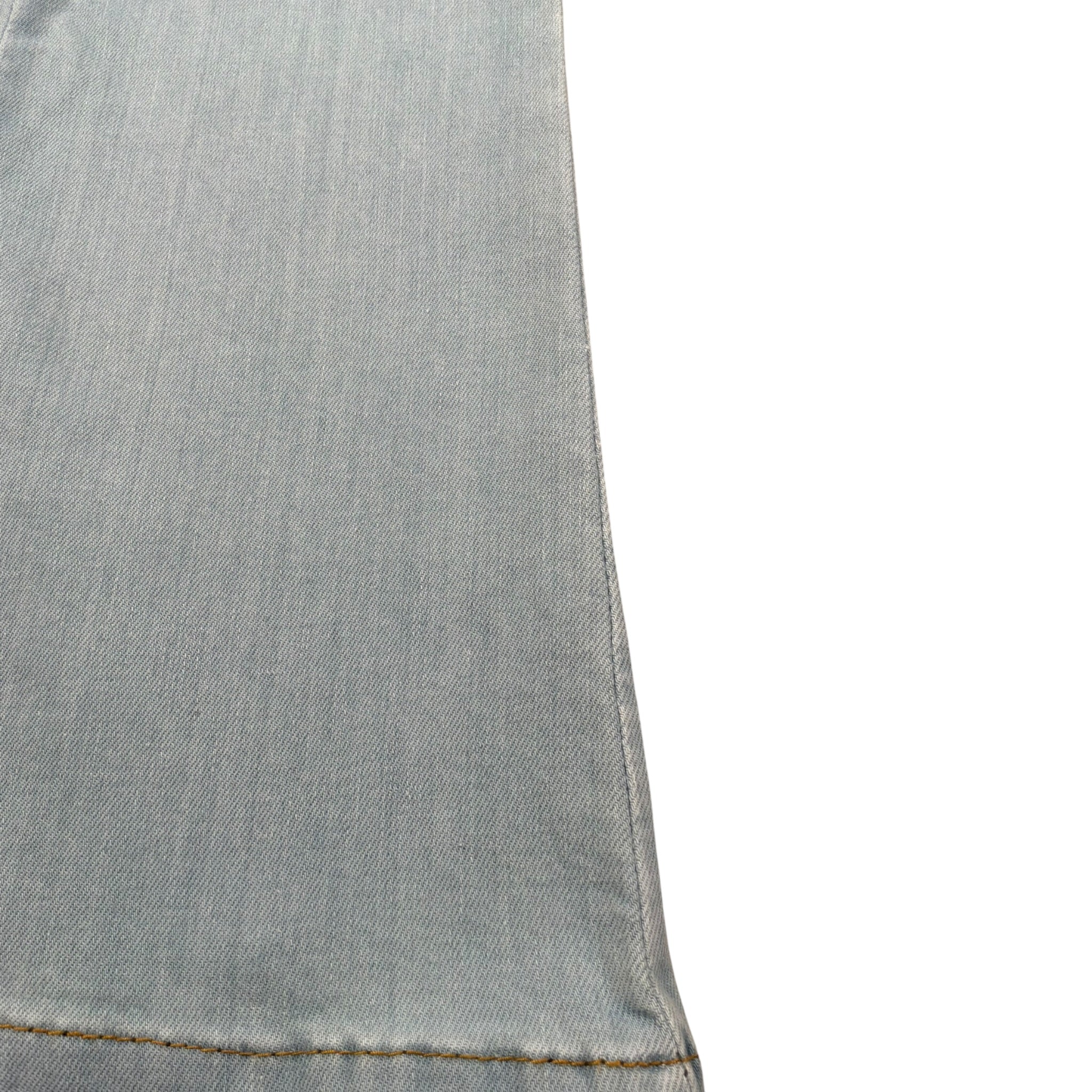 Kaos Jeans Tinta Unita Modello A Zampa per Bambina KS132 AZZURRO KAOS 