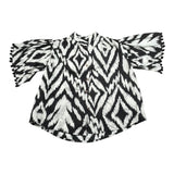 Kaos Camicia Bicolore con Stampa per Bambina KS199 PANNA KAOS 