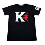 Kappa T-Shirt Girocollo Tinta Unita con Stampe per Bambino 3736M00009 NERO KAPPA 