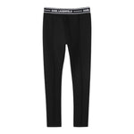 Karl Lagerfeld Leggins Tinta Unita con Elastico In Vita Logato per Bambina Z30452 NERO KARL LAGERFELD 