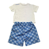 Karl Lagerfeld Completo 2 Pezzi T-Shirt-Bermuda per Neonato Z30498 BIANCO/BLU KARL LAGERFELD 