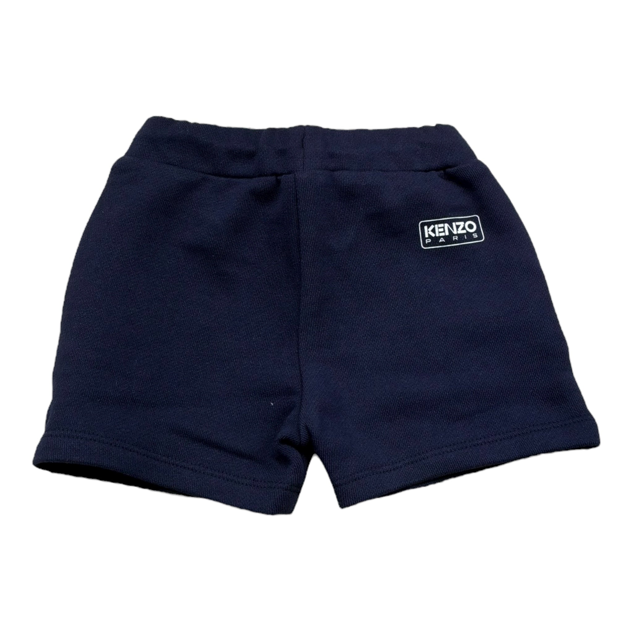 Kenzo Bermuda Felpa Tinta Unita con Logo per Neonato K60969N BLU KENZO 