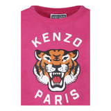Kenzo T-Shirt Girocollo Tinta Unita con Stampa per Neonata K61054NX FUXIA KENZO 