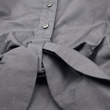 Kocca Camicia Tinta Unita Modello Crop per Bambina P22JCM6662AAUN0567 NERO Kocca 