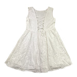 Kocca Abito Giromanica Tinta Unita con Ricami per Bambina P23JAB9316AAUN0000 BIANCO Kocca 