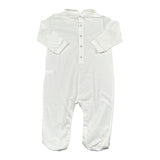 La Perla Tutina tinta unita con Brillantini Bainco per Neonata 73673 BIANCO LA PERLA 