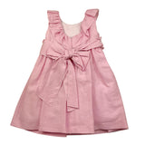 La Sartoria Dei Piccoli Abito Tinta Unita Giromanica per Neonata L027 ROSA LA SARTORIA DEI PICCOLI 