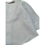 La Stupenderia Camicia tinta unita con Collo Coreano Azzurro per Neonato CJCM71 AZZURRO LA STUPENDERIA 