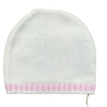 La Stupenderia Cappello Tinta Unita con Profili In Contrasto per Neonata SBCP50102103 BIANCO LA STUPENDERIA 