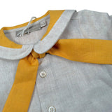 La Stupenderia Completo 2 Pezzi Camicia-Bermuda Bicolore Giallo/Beige per Neonato TBCT51X GIALLO/BEIGE LA STUPENDERIA 