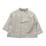 La Stupenderia Camicia tinta unita con Collo Coreano Beige per Neonato TCCM73 BEIGE LA STUPENDERIA 