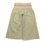 La Stupenderia Pantalone Tinta Unita con Fantasia Quadri per Bambina TJPN76 VERDE LA STUPENDERIA 