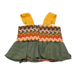 La Stupenderia Top Giromanica Stampa Fantasia per Bambina TJTP92X MULTICOLOR LA STUPENDERIA 