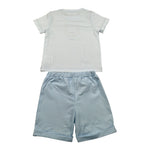 Lalalu' Completo 2 Pezzi T-Shirt-Bermuda Azzurro per Neonato CCL510P AZZURRO LALALU' 