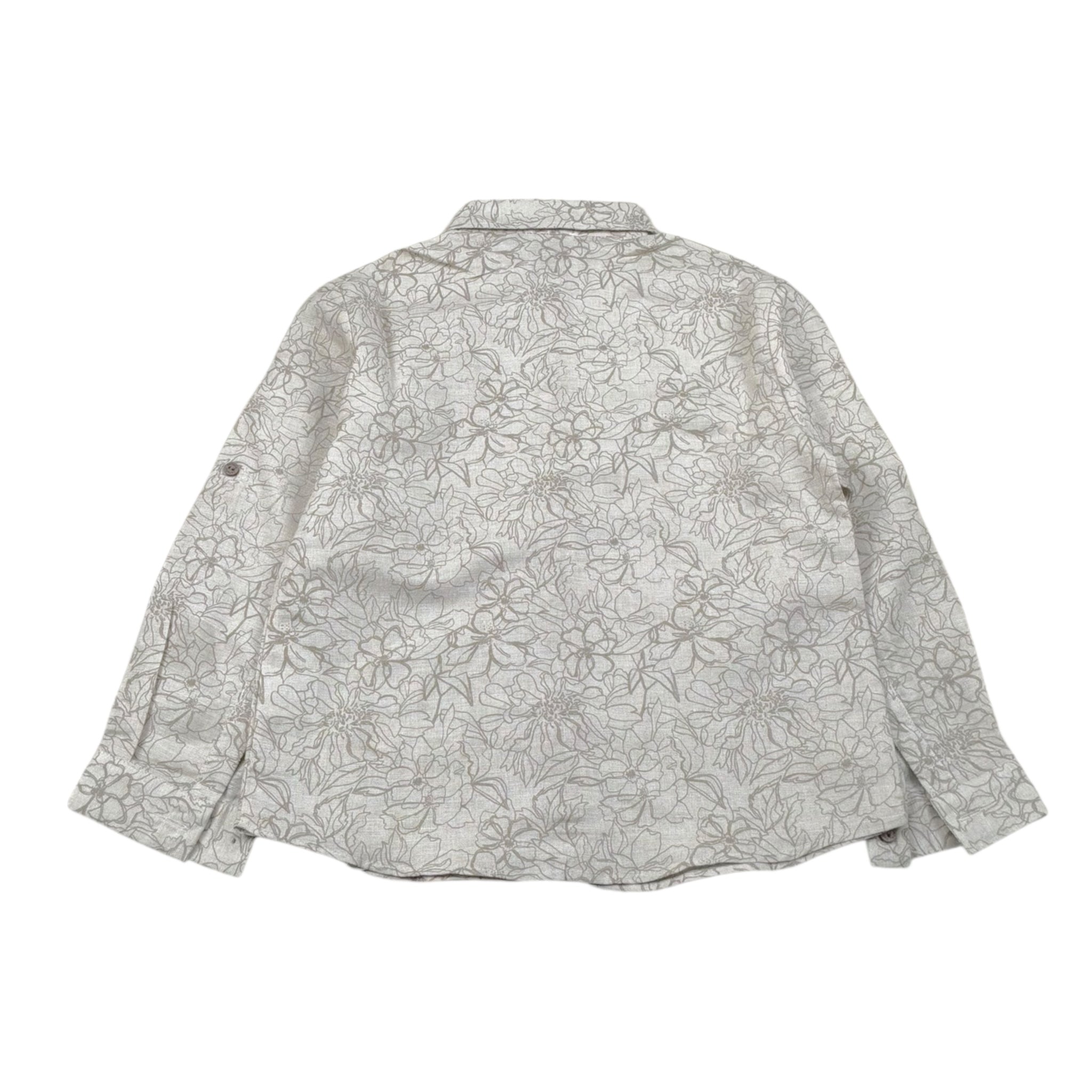 Lalalu' Camicia Manica Lunga Tinta Unita con Stampa per Bambino CML130PB BEIGE LALALU' 