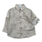 Lalalu' Camicia Manica Lunga tinta unita con Stampa Beige per Neonato CML130PBX BEIGE LALALU' 