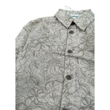 Lalalu' Camicia Manica Lunga tinta unita con Stampa Beige per Neonato CML130PBX BEIGE LALALU' 