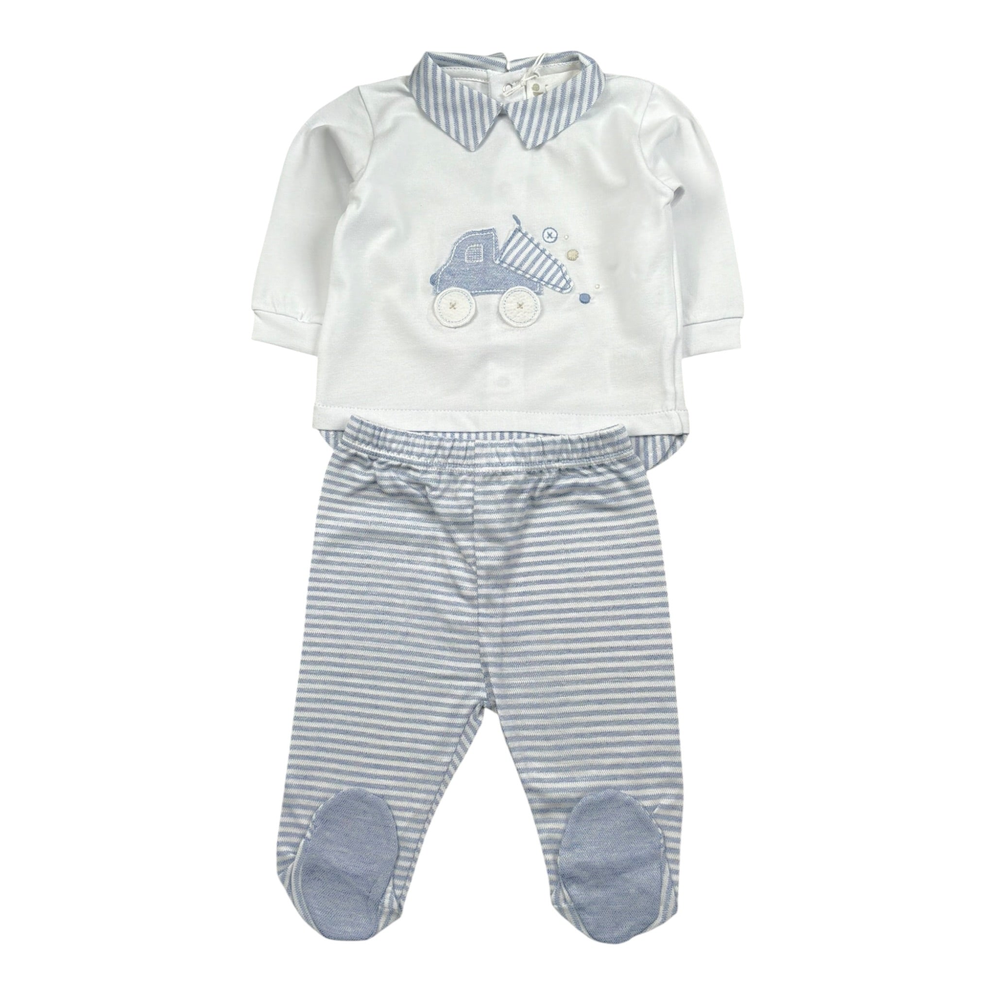 Lalalu' Completo 2 Pezzi Shirt-Ghettina Bianco per Neonato CPL3P BIANCO LALALU' 