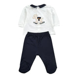 Lalalu' Completo 2 Pezzi Shirt-Ghettina Bianco per Neonato CPL6P BIANCO LALALU' 