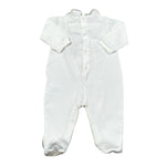 Lalalu' Tutina Tinta Unita con Stampa per Neonata TJL011P BIANCO LALALU' 