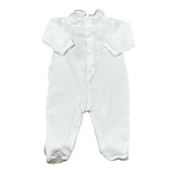 Lalalu' Tutina Tinta Unita con Stampa per Neonata TJL011P BIANCO LALALU' 