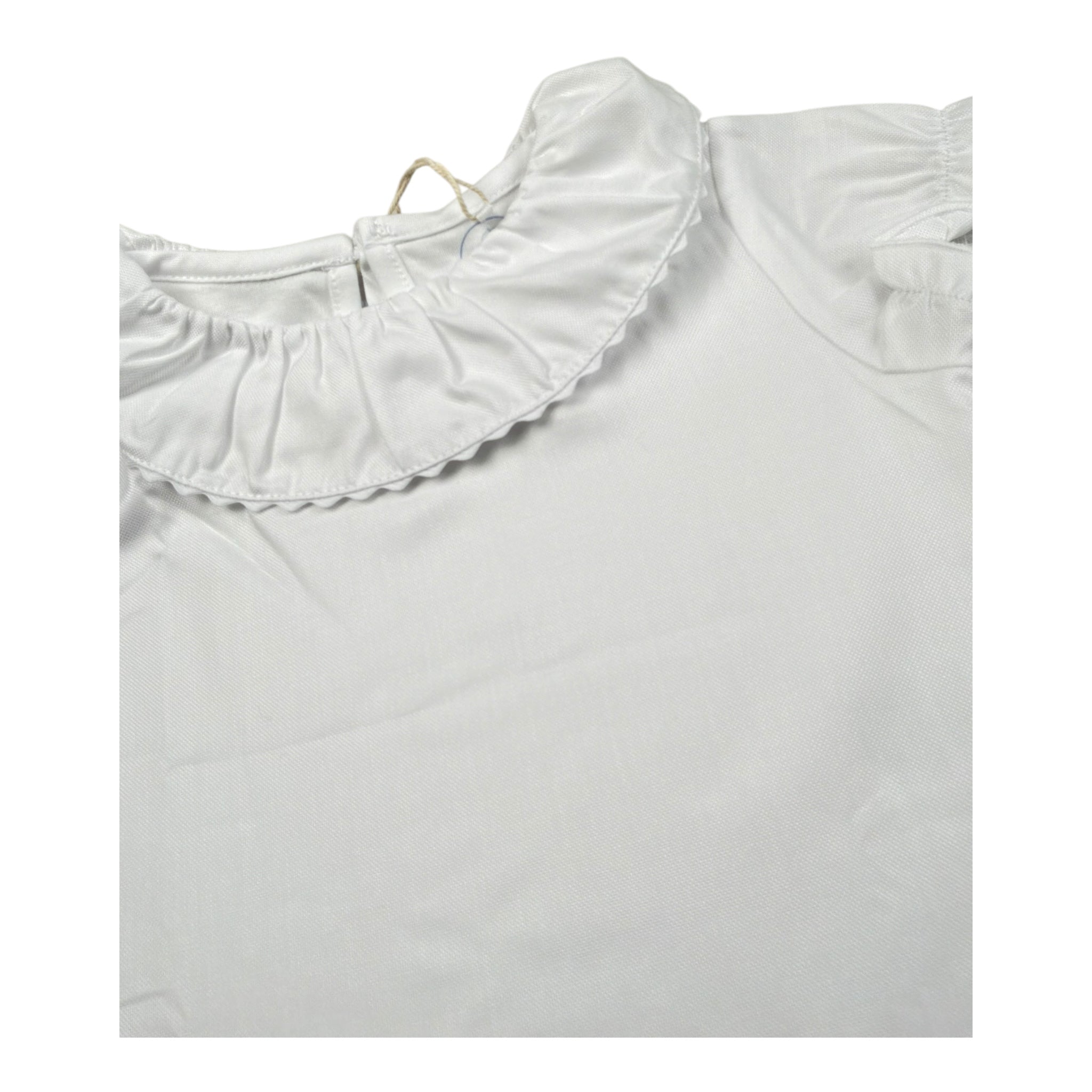 Laranjinha Body Tinta Unita con Colletto per Neonata 92951V5831R66 BIANCO LARANJINHA 