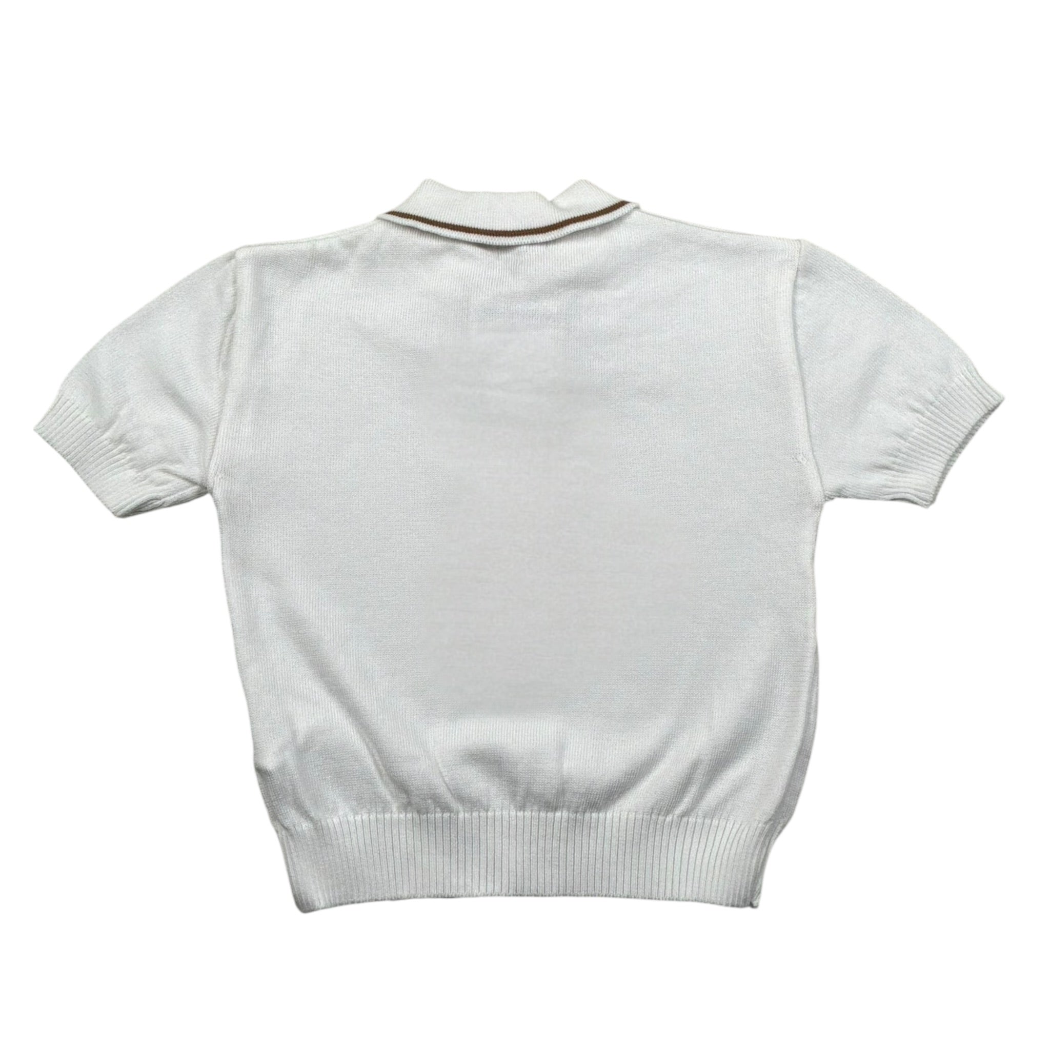 Le Bebe Polo Mezza Manica Tinta Unita per Neonato LBB4950 BIANCO LE BEBE 