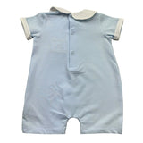 Le Bebe Pagliaccetto Mezza Manica Tinta Unita per Neonato LBB5297 AZZURRO LE BEBE 