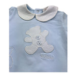 Le Bebe Pagliaccetto Mezza Manica Tinta Unita per Neonato LBB5297 AZZURRO LE BEBE 