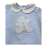 Le Bebe Pagliaccetto Mezza Manica Tinta Unita per Neonato LBB5297 AZZURRO LE BEBE 