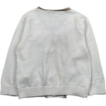 Le Bebe Cardigan Tinta Unita con Profili In Contrasto per Neonato LBB5324 BIANCO LE BEBE 