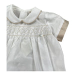 Le Bebe Pagliaccetto Mezza Manica Tinta Unita per Neonato LBB5327 BIANCO LE BEBE 