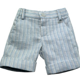 Le Bebe Bermuda Fantasia A Righe con Elastico In Vita per Neonato LBB5378 AZZURRO LE BEBE 
