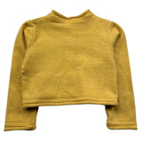 Le Bebe Coprispalle Tinta Unita con Bottoni In Contrasto per Neonata LBG0427 GIALLO OCRA LE BEBE 