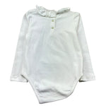 Le Bebe Body Manica Lunga Tinta Unita con Logo per Bambina LBG0462 BIANCO LE BEBE 