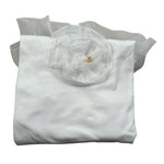 Le Bebe Coperta Tinta Unita con Tulle per Neonata LBG5597 BIANCO LE BEBE 