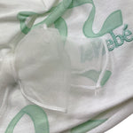 Le Bebe' Cappello Tinta Unita con Stampa per Neonata LBG5612 BIANCO LE BEBE' 