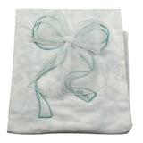 Le Bebe Coperta Tinta Unita con Fantasia Fiocchi per Neonata LBG5615X BIANCO LE BEBE 