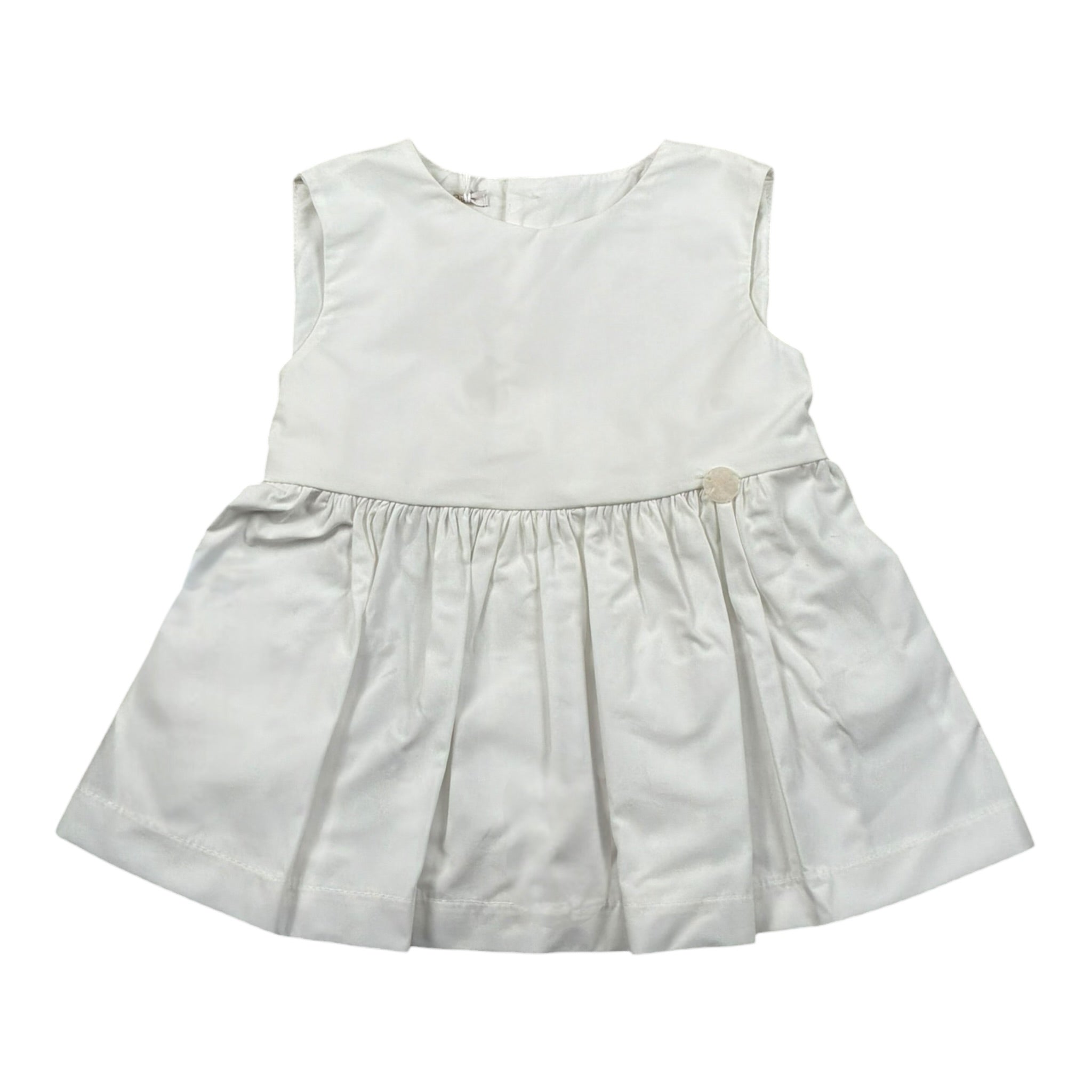 Le Bebe Camicia Giromanica Tinta Unita per Bambina LBG5822J BIANCO LE BEBE 