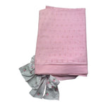 Le Bebe Coperta Tinta Unita con Fiocco per Neonata LBG6222 ROSA LE BEBE 