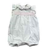 Le Bebe Pagliaccetto Mezza Manica Tinta Unita per Neonata LBG6225 BIANCO LE BEBE 