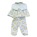 Le Bebe Completo 2 Pezzi Shirt-Ghettina per Neonata LBG6241 BIANCO LE BEBE 